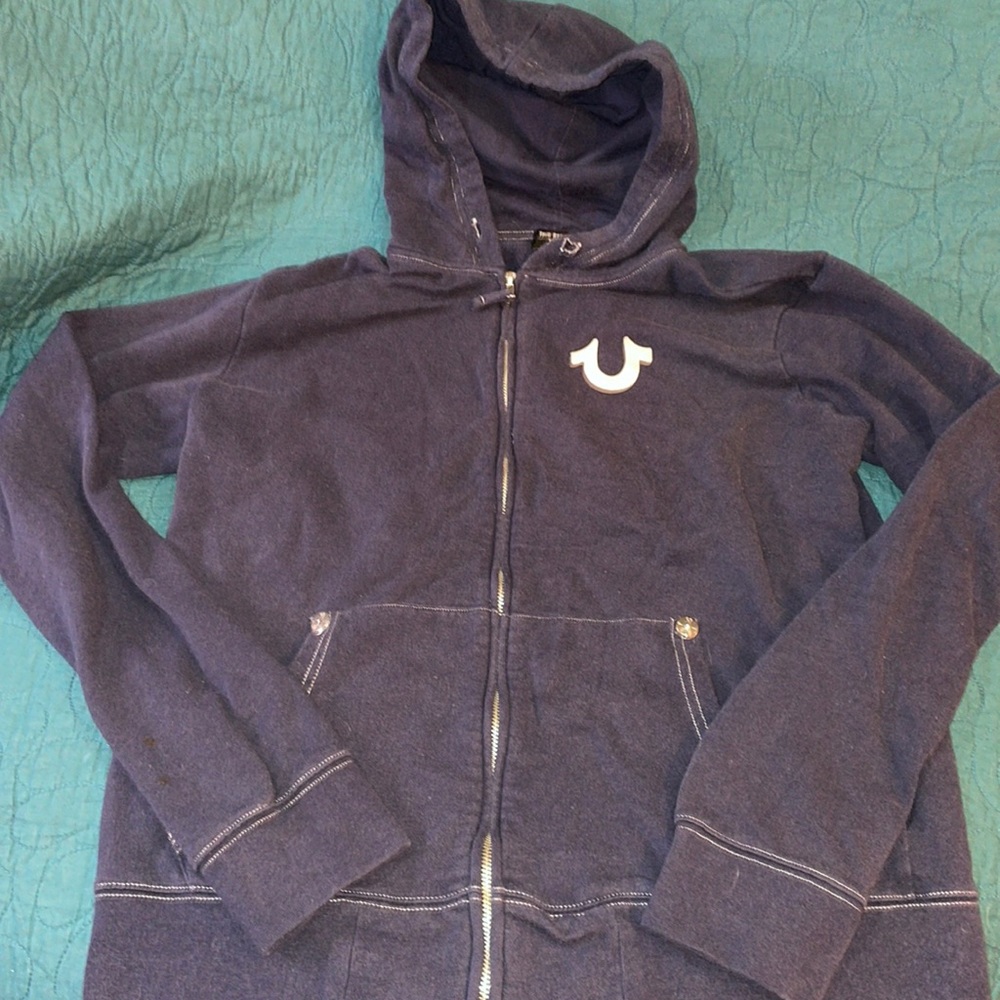 Mens True Religion Zip up Hoodie